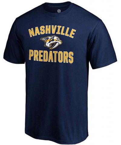 Men's Navy Nashville Predators Team Victory Arch T-shirt $18.59 T-Shirts