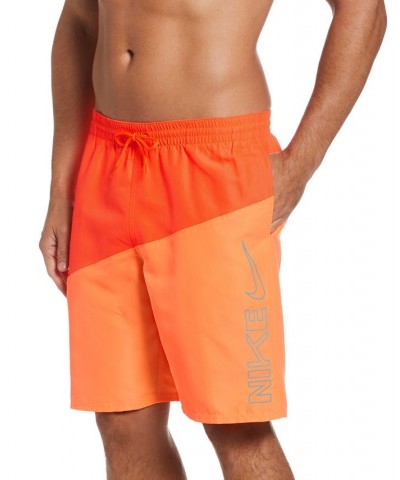 Men's Colorblocked Swoosh 9" Volley Shorts PD04 $29.96 Swimsuits