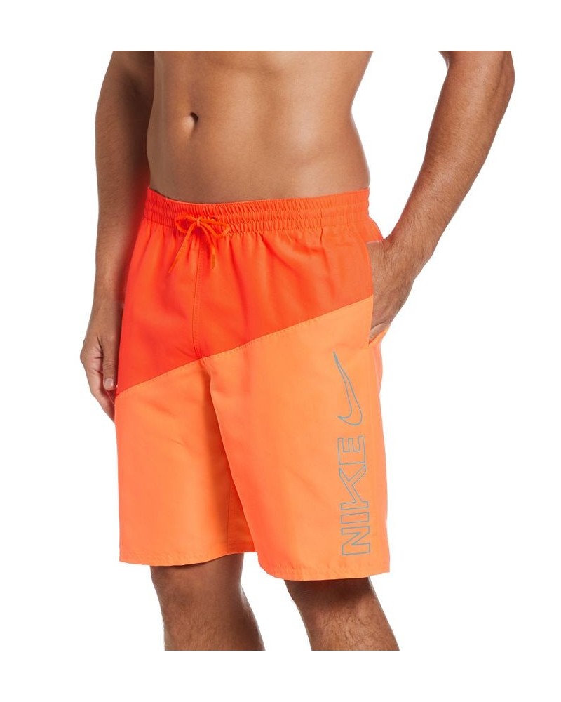 Men's Colorblocked Swoosh 9" Volley Shorts PD04 $29.96 Swimsuits