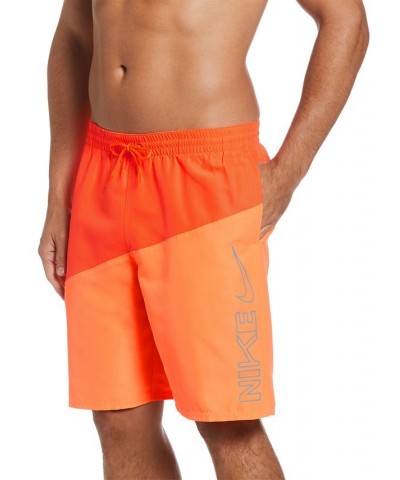 Men's Colorblocked Swoosh 9" Volley Shorts PD04 $29.96 Swimsuits