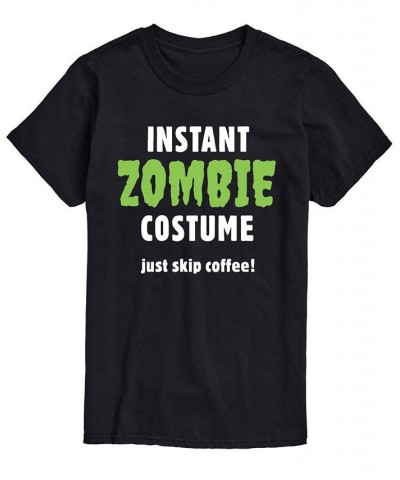 Men's Instant Zombie Costume Classic Fit T-shirt Black $15.05 T-Shirts