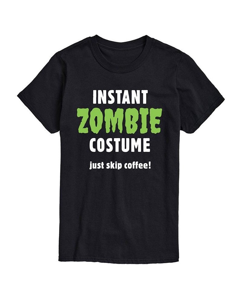 Men's Instant Zombie Costume Classic Fit T-shirt Black $15.05 T-Shirts