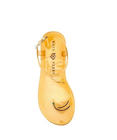 Women's Iconic Geli Toe Post Flat Sandals Banana Golden Harvest $31.74 Shoes