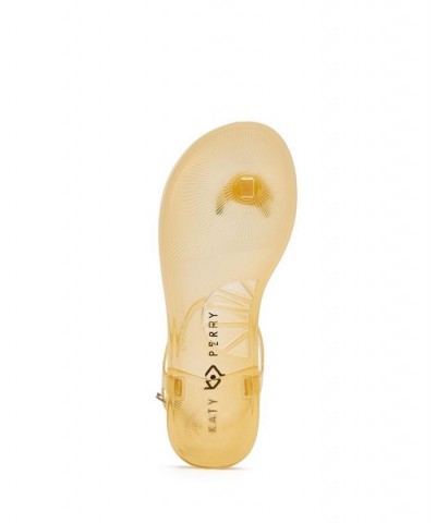 Women's Iconic Geli Toe Post Flat Sandals Banana Golden Harvest $31.74 Shoes