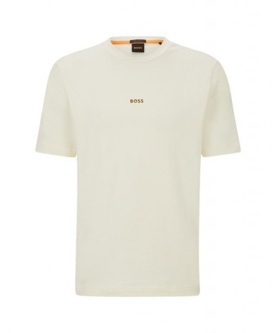 BOSS Men's Relaxed-Fit Stretch Cotton Logo Print T-shirt Tan/Beige $36.72 T-Shirts