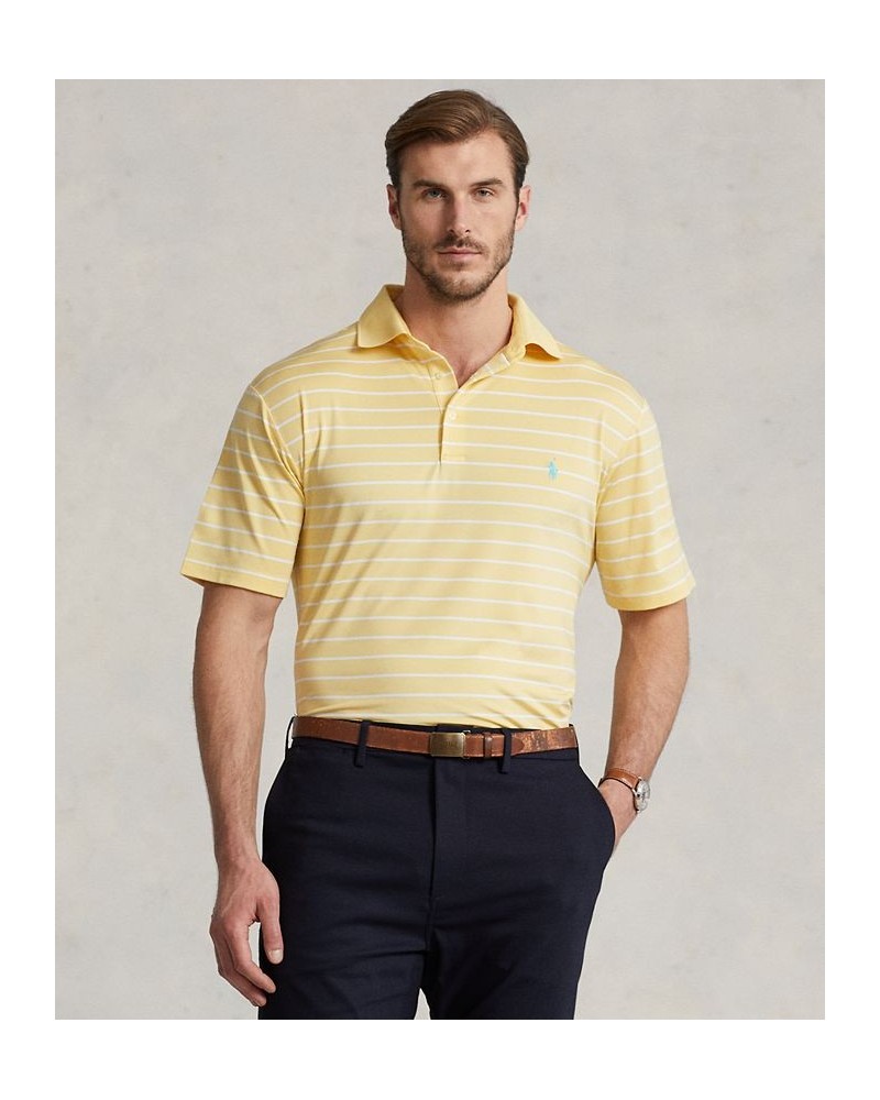 Men's Big & Tall Performance Stretch Jersey Polo Shirt Yellow $45.00 Polo Shirts