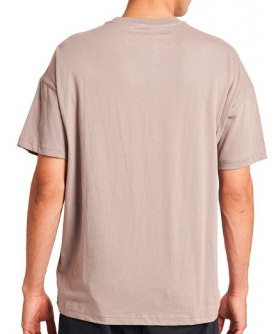 Men's T-Shirt with Oversized Nylon Chest Pocket Gray $31.20 Shirts