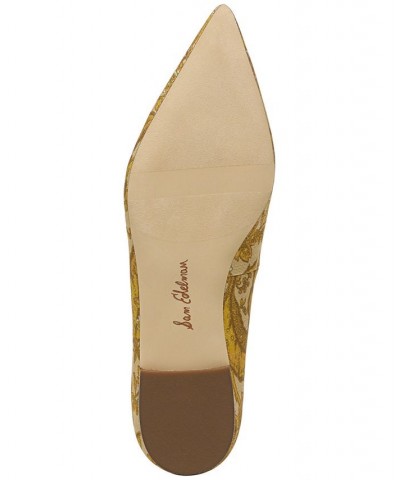 Women's Wanda Pointed Toe Flats Yellow $63.70 Shoes