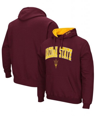 Men's Maroon Arizona State Sun Devils Arch Logo 3.0 Pullover Hoodie $19.74 Sweatshirt