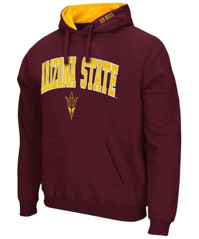 Men's Maroon Arizona State Sun Devils Arch Logo 3.0 Pullover Hoodie $19.74 Sweatshirt