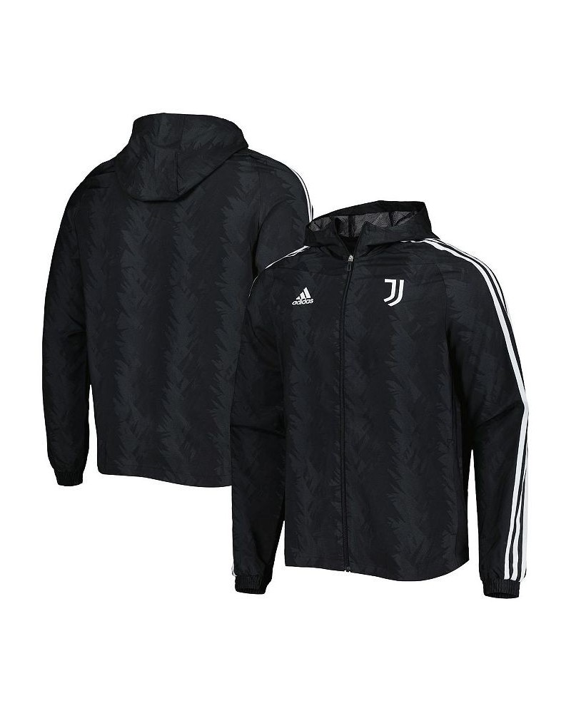 Men's Charcoal Juventus DNA Raglan Full-Zip Hoodie Windbreaker Jacket $48.44 Jackets