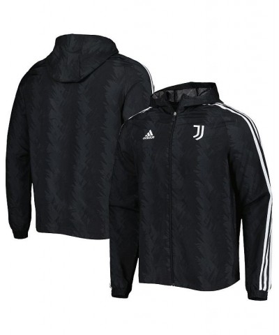 Men's Charcoal Juventus DNA Raglan Full-Zip Hoodie Windbreaker Jacket $48.44 Jackets