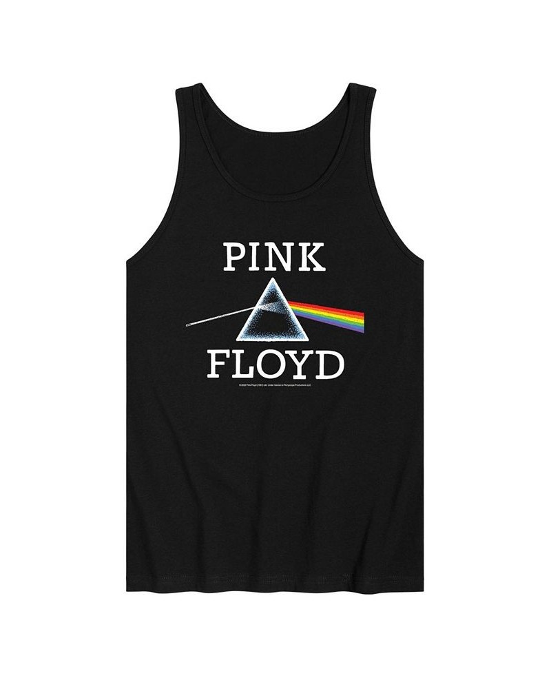 Men's Pink Floyd Dark Side Moon Tank Black $16.92 T-Shirts