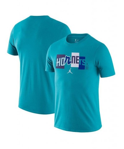 Men's Brand Teal Charlotte Hornets 2021/22 City Edition Essential Wordmark Collage T-shirt $21.59 T-Shirts