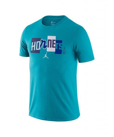 Men's Brand Teal Charlotte Hornets 2021/22 City Edition Essential Wordmark Collage T-shirt $21.59 T-Shirts