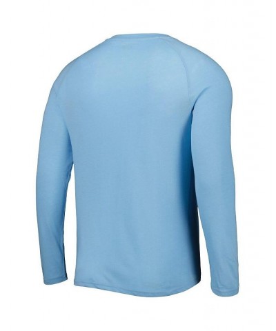 Men's Light Blue Tampa Bay Rays Inertia Raglan Long Sleeve Henley T-shirt $28.80 T-Shirts