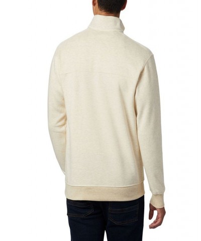 Men's Hart Mountain II Quarter-Zip Fleece Sweatshirt Tan/Beige $28.20 Sweatshirt