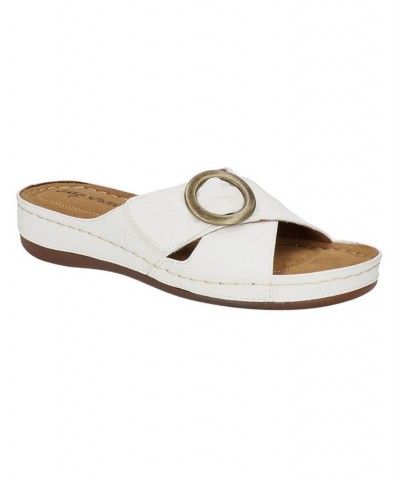 Women's Bloomer Slide Sandals White $26.00 Shoes