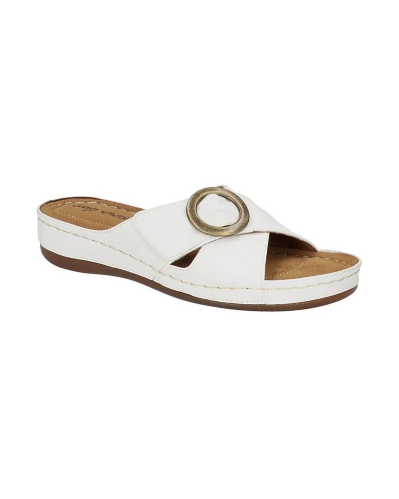 Women's Bloomer Slide Sandals White $26.00 Shoes