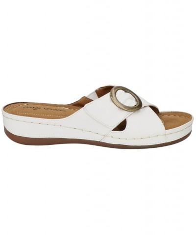 Women's Bloomer Slide Sandals White $26.00 Shoes