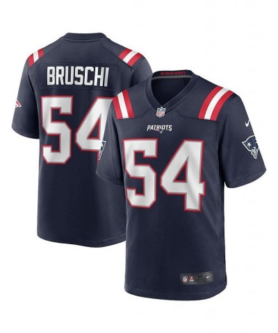 Men's Tedy Bruschi Navy New England Patriots Game Retired Player Jersey $65.80 Jersey