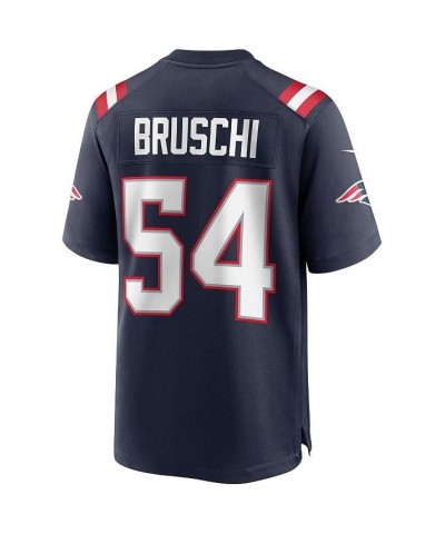 Men's Tedy Bruschi Navy New England Patriots Game Retired Player Jersey $65.80 Jersey