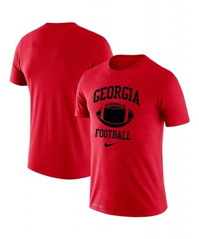 Men's Red Georgia Bulldogs Retro Football Lockup Legend Performance T-shirt $23.00 T-Shirts