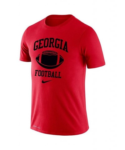 Men's Red Georgia Bulldogs Retro Football Lockup Legend Performance T-shirt $23.00 T-Shirts