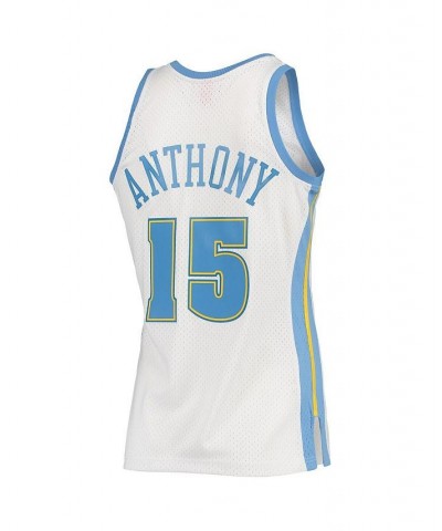 Men's Carmelo Anthony White Denver Nuggets 2006-07 Hardwood Classics Swingman Jersey $50.75 Jersey