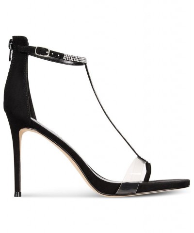 Women's Aniya Lucite High Heel Dress Sandals Black $67.20 Shoes