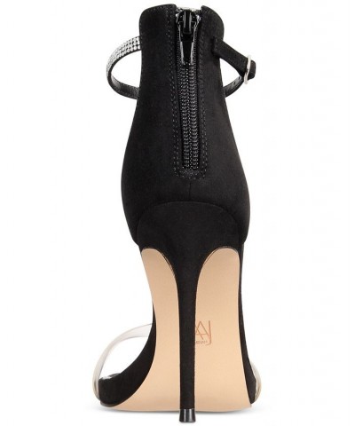 Women's Aniya Lucite High Heel Dress Sandals Black $67.20 Shoes