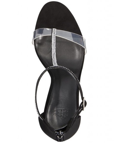 Women's Aniya Lucite High Heel Dress Sandals Black $67.20 Shoes