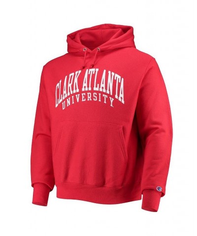 Men's Red Clark Atlanta University Panthers Tall Arch Pullover Hoodie $41.80 Sweatshirt