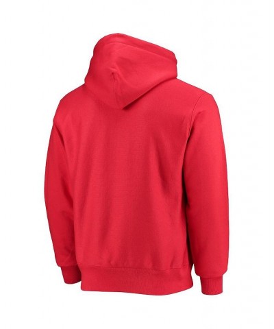 Men's Red Clark Atlanta University Panthers Tall Arch Pullover Hoodie $41.80 Sweatshirt