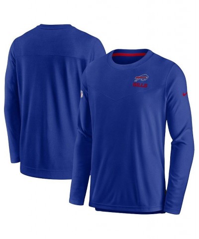 Men's Royal Buffalo Bills Sideline Lockup Performance Long Sleeve T-shirt $40.80 T-Shirts