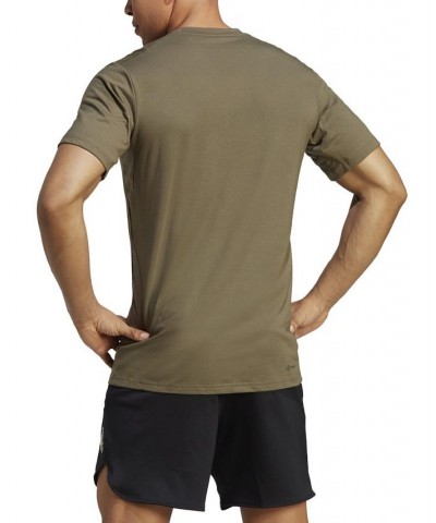 Men's Training Essentials Seasonal Logo Training T-Shirt Green $20.25 T-Shirts