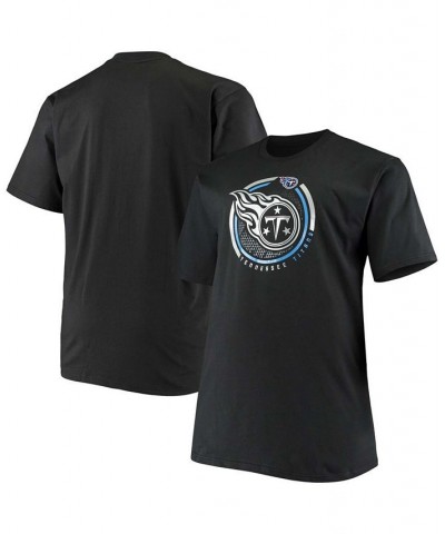 Men's Big and Tall Black Tennessee Titans Color Pop T-shirt $19.07 T-Shirts