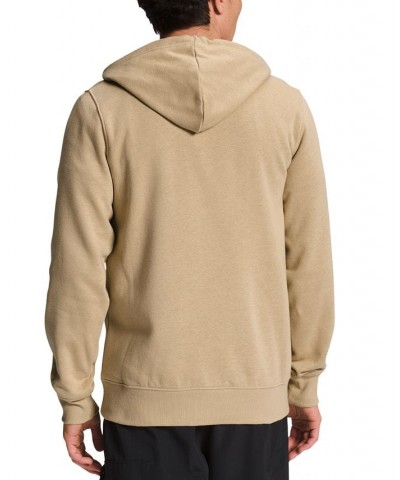 Men's Half Dome Logo Hoodie Khaki Stone/tnf White $30.36 Sweatshirt