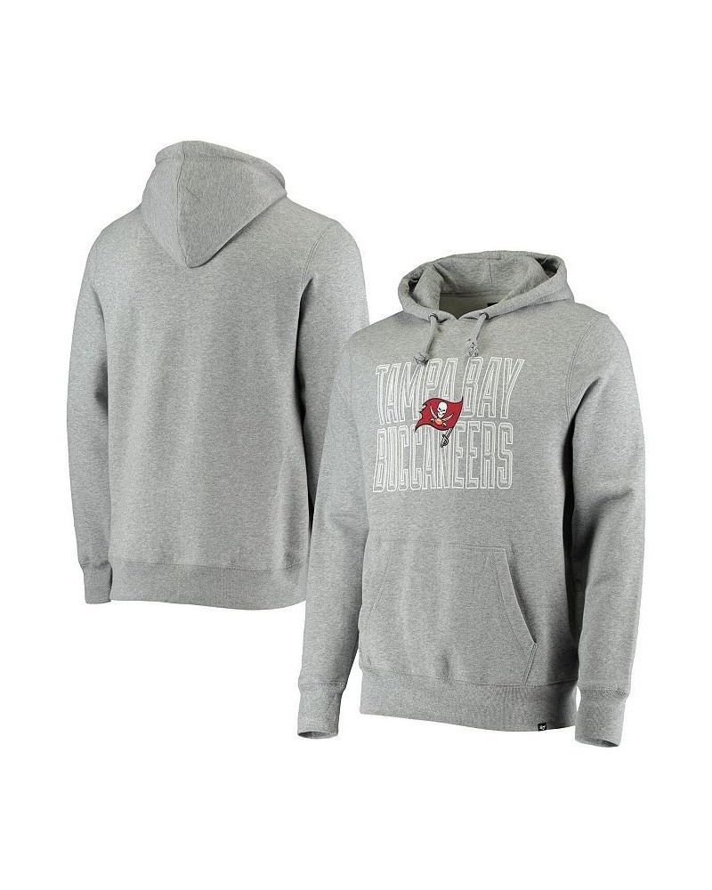 Men's Heathered Gray Tampa Bay Buccaneers Bevel Pullover Hoodie $24.75 Sweatshirt