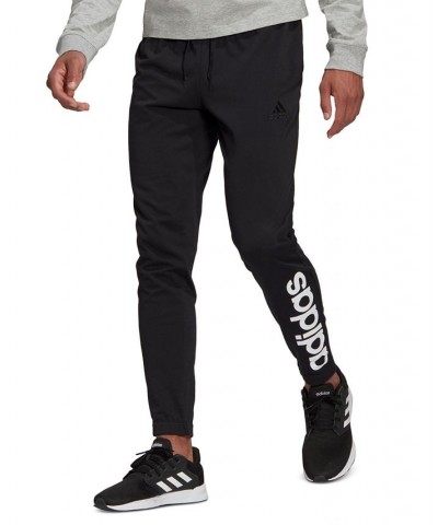 Men's Jersey Linear Logo Pants Black $22.33 Pants