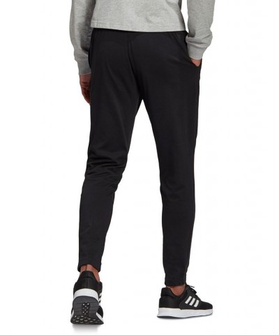 Men's Jersey Linear Logo Pants Black $22.33 Pants