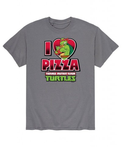 Men's Teenage Mutant Ninja Turtles Love Pizza T-shirt Gray $14.00 T-Shirts