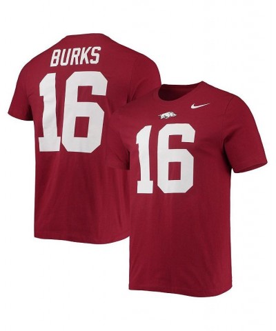 Men's Treylon Burks Cardinal Arkansas Razorbacks 2022 NFL Draft Name and Number T-shirt $12.80 T-Shirts