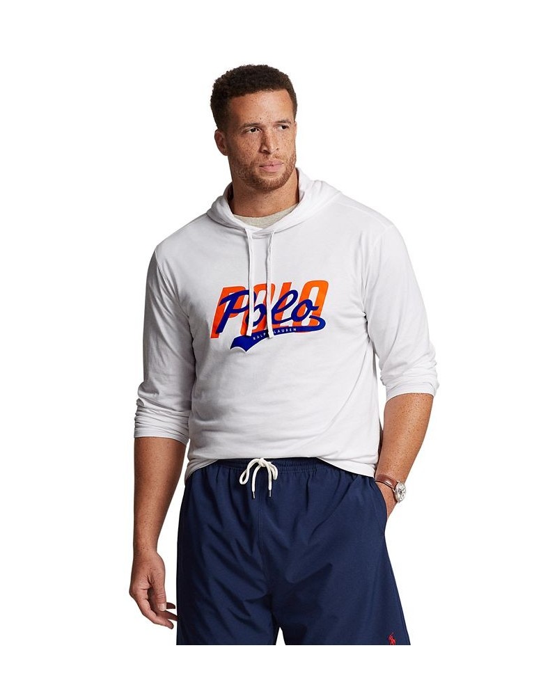 Men's Big & Tall Logo Jersey Hooded T-Shirt White $41.17 T-Shirts