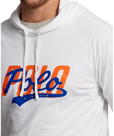 Men's Big & Tall Logo Jersey Hooded T-Shirt White $41.17 T-Shirts