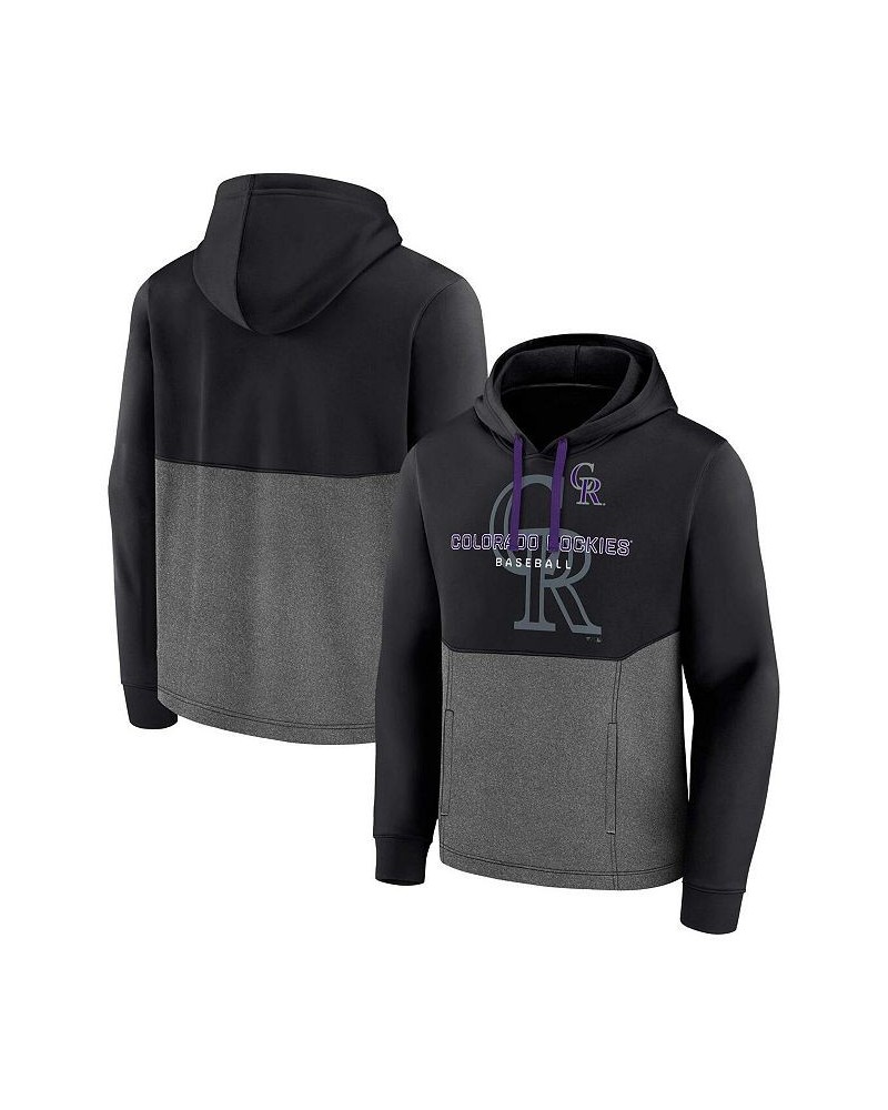 Men's Branded Black Colorado Rockies Call the Shots Pullover Hoodie $40.79 Sweatshirt