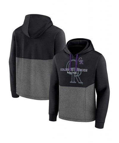 Men's Branded Black Colorado Rockies Call the Shots Pullover Hoodie $40.79 Sweatshirt