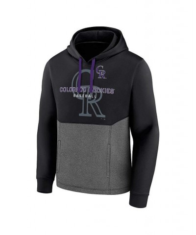 Men's Branded Black Colorado Rockies Call the Shots Pullover Hoodie $40.79 Sweatshirt