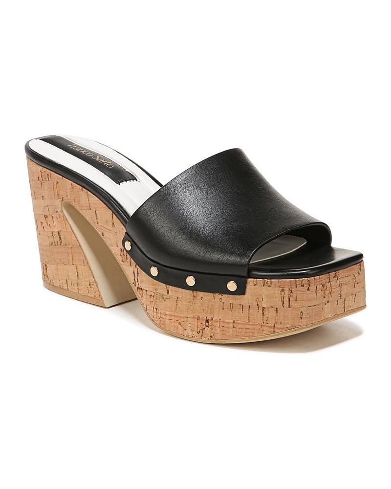 Damara Slide Sandals Black $55.10 Shoes