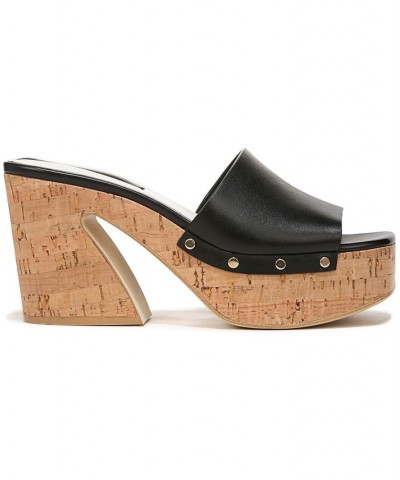 Damara Slide Sandals Black $55.10 Shoes